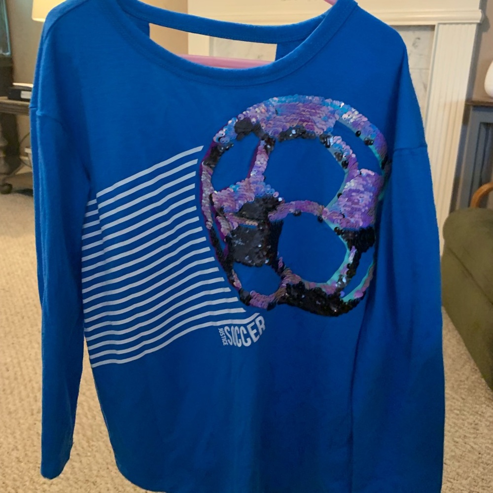 Cute athletic style Justice brand size 6 top